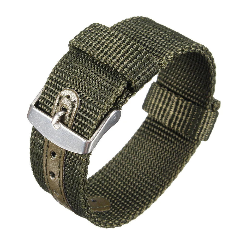 18Mm 20Mm 22Mm 24Mm Military Canvas Nylon Wrist Watch Band Strap Bracelet Sport