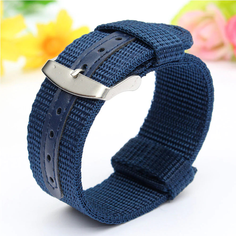 18Mm 20Mm 22Mm 24Mm Military Canvas Nylon Wrist Watch Band Strap Bracelet Sport