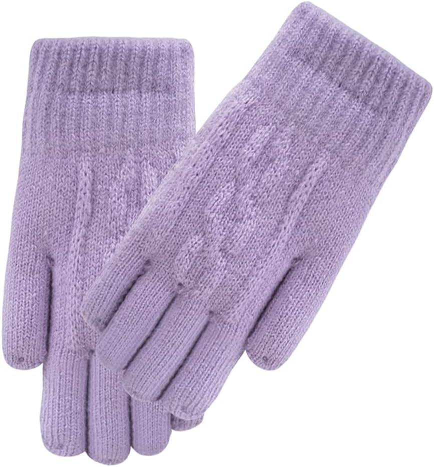 3Pcs Kids Winter Beanie Hat Scarf Gloves Set for 2-6-10-14 Years Old Boys Girls, Knit Thick Warm Fleece Lined Thermal Sets